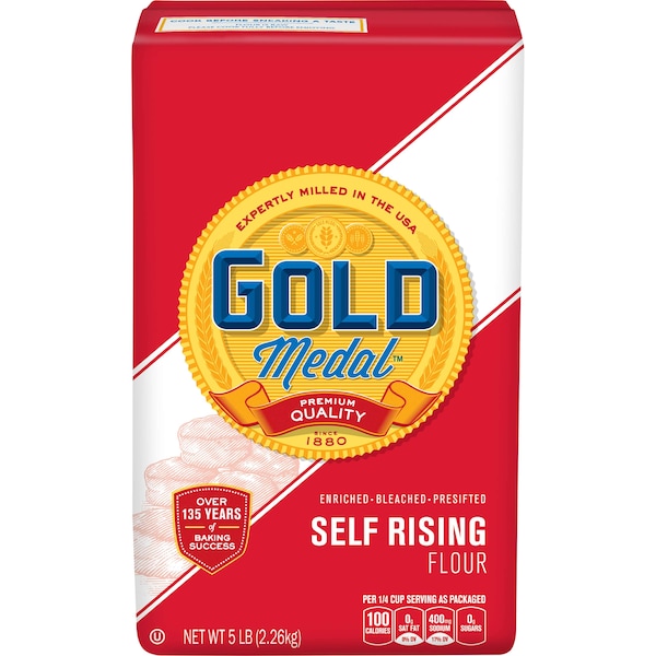Gold Medal Gold Medal Bleached Enriched Pre-Sifted Self Rising Flour 5lbs, PK8 16000-12660 - main